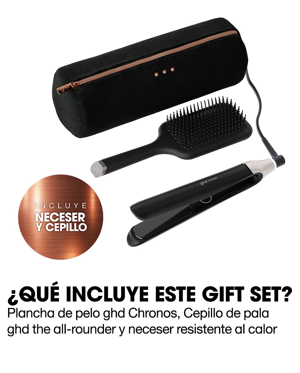 Plancha de pelo ghd chronos gift set 6