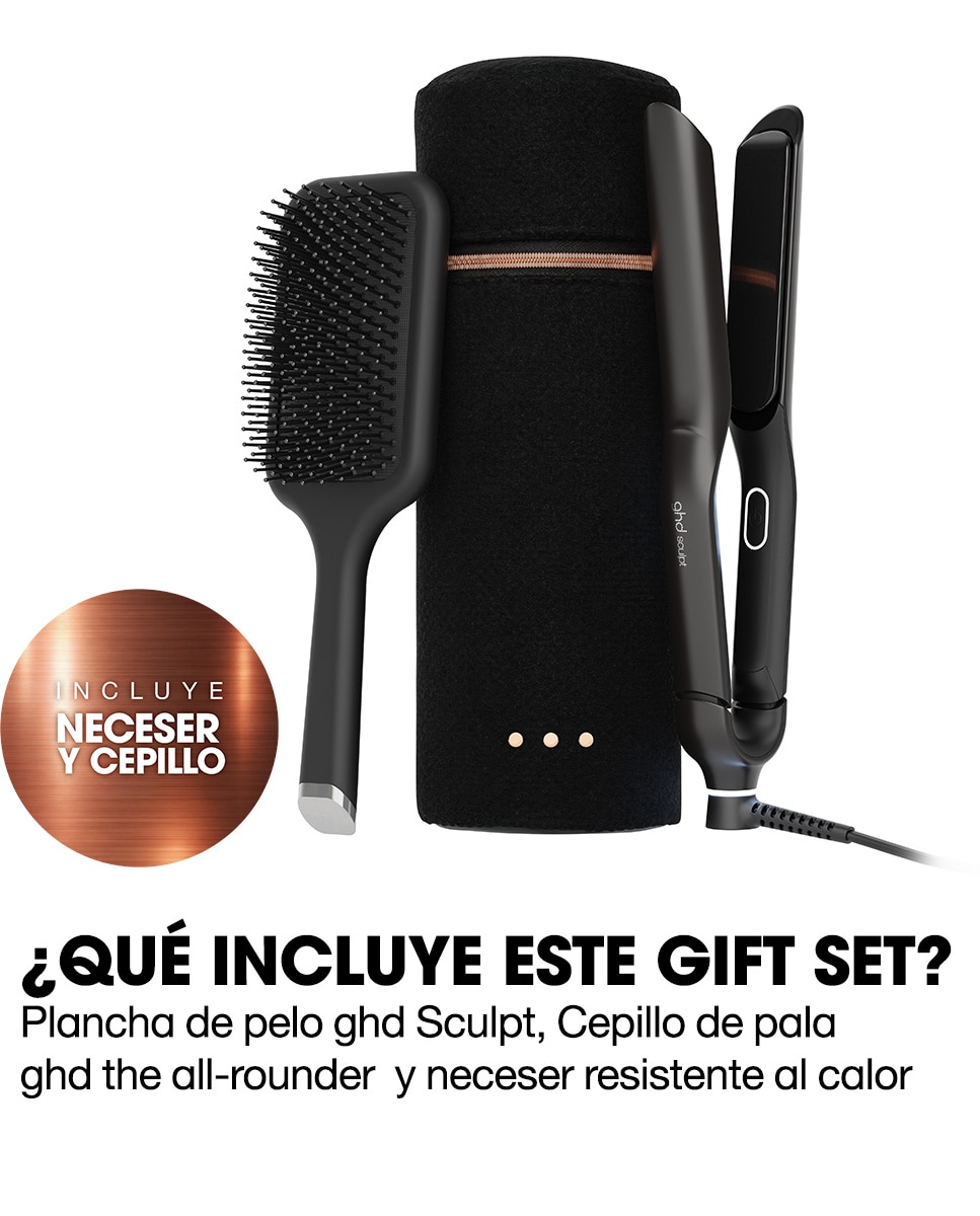 Plancha de pelo interactiva ghd sculpt gift set 6