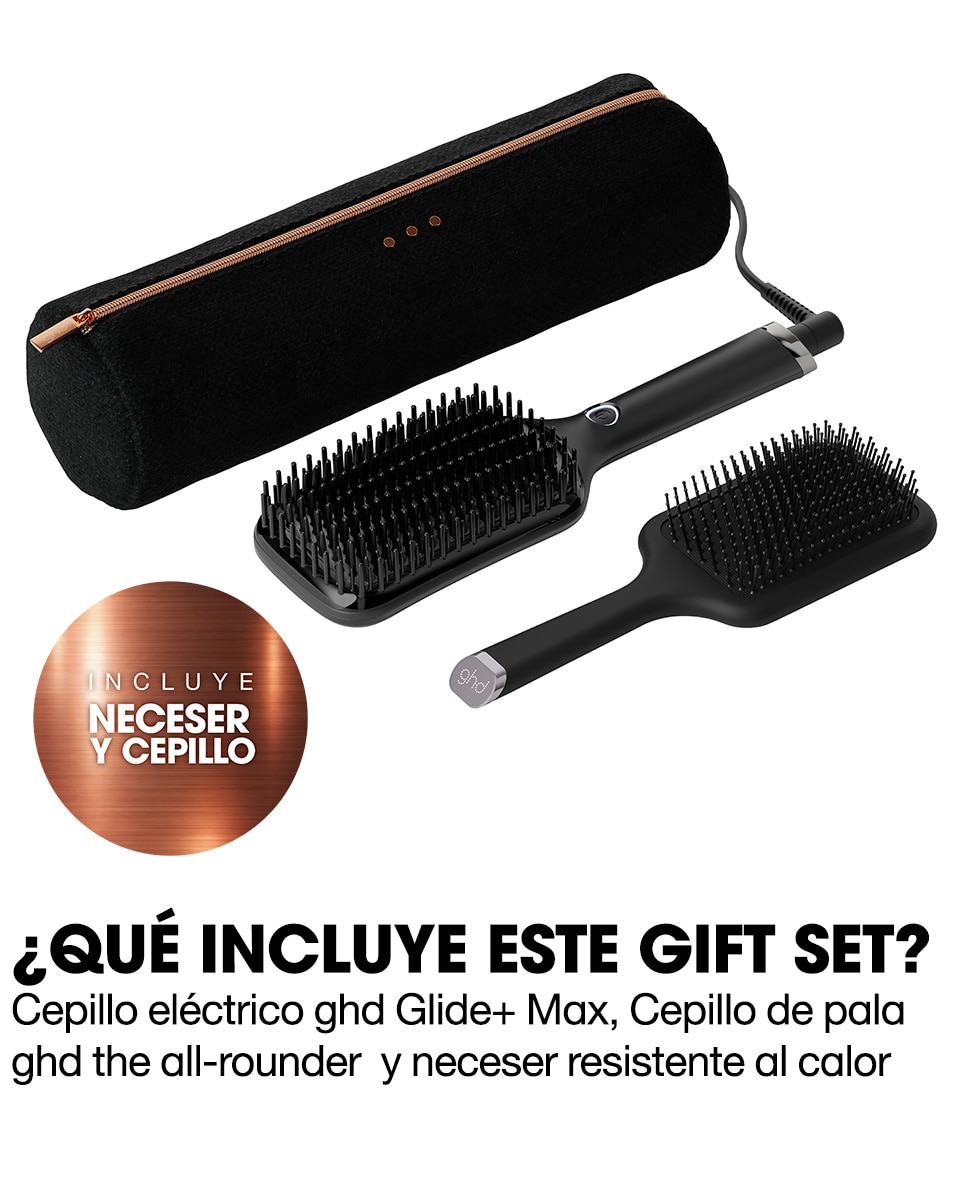 Cepillo eléctrico alisador ghd Glide+ Max gift set 7