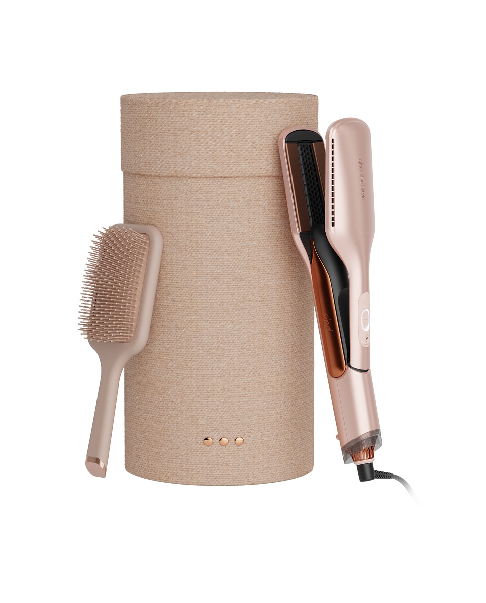 Plancha de aire caliente 2 en 1 ghd duet style gift set beige cashmere 1