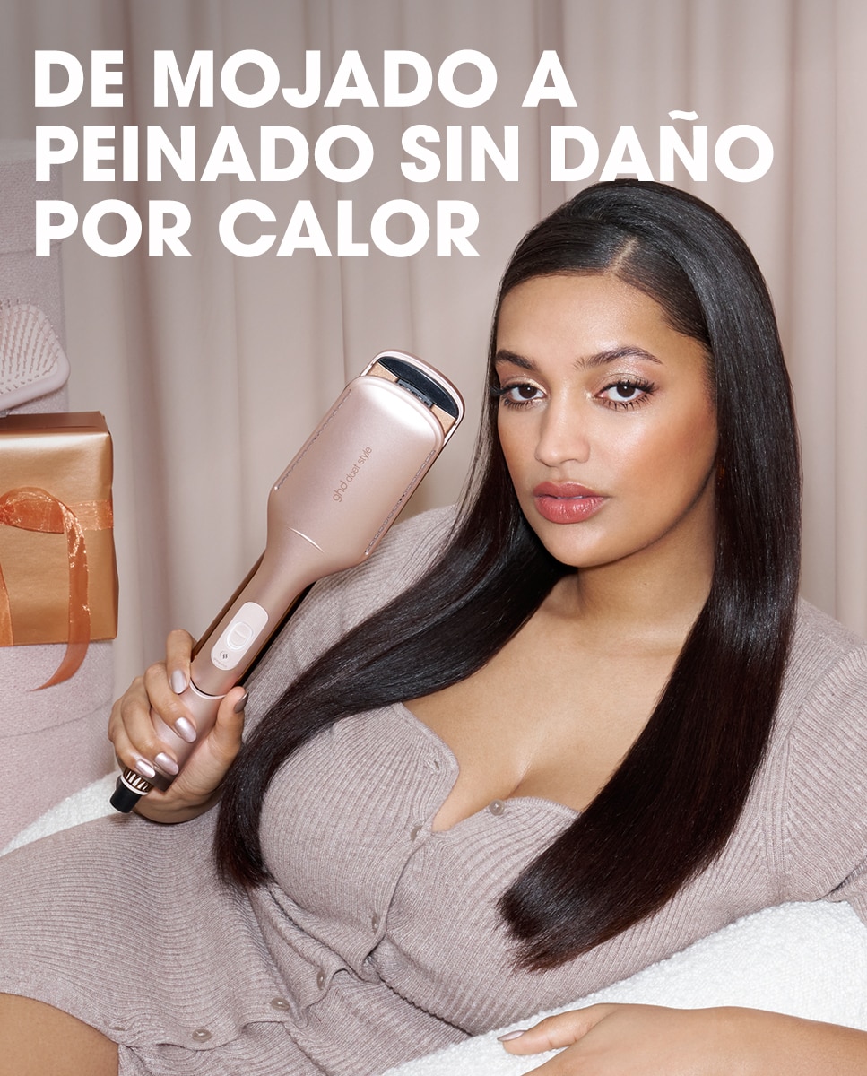 Plancha de aire caliente 2 en 1 ghd duet style gift set beige cashmere 4