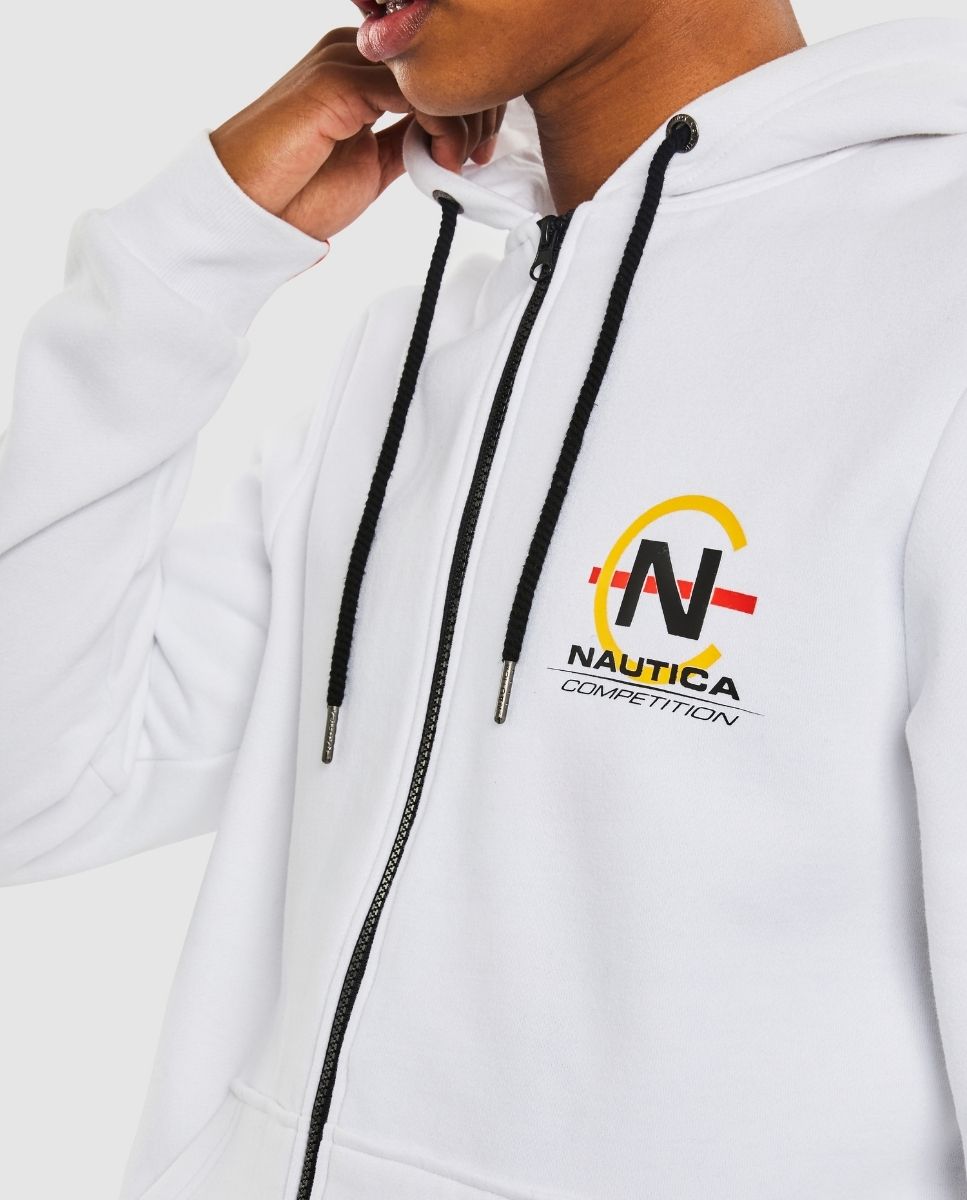 Sweatshirt em Branco com Capuz Branco-3