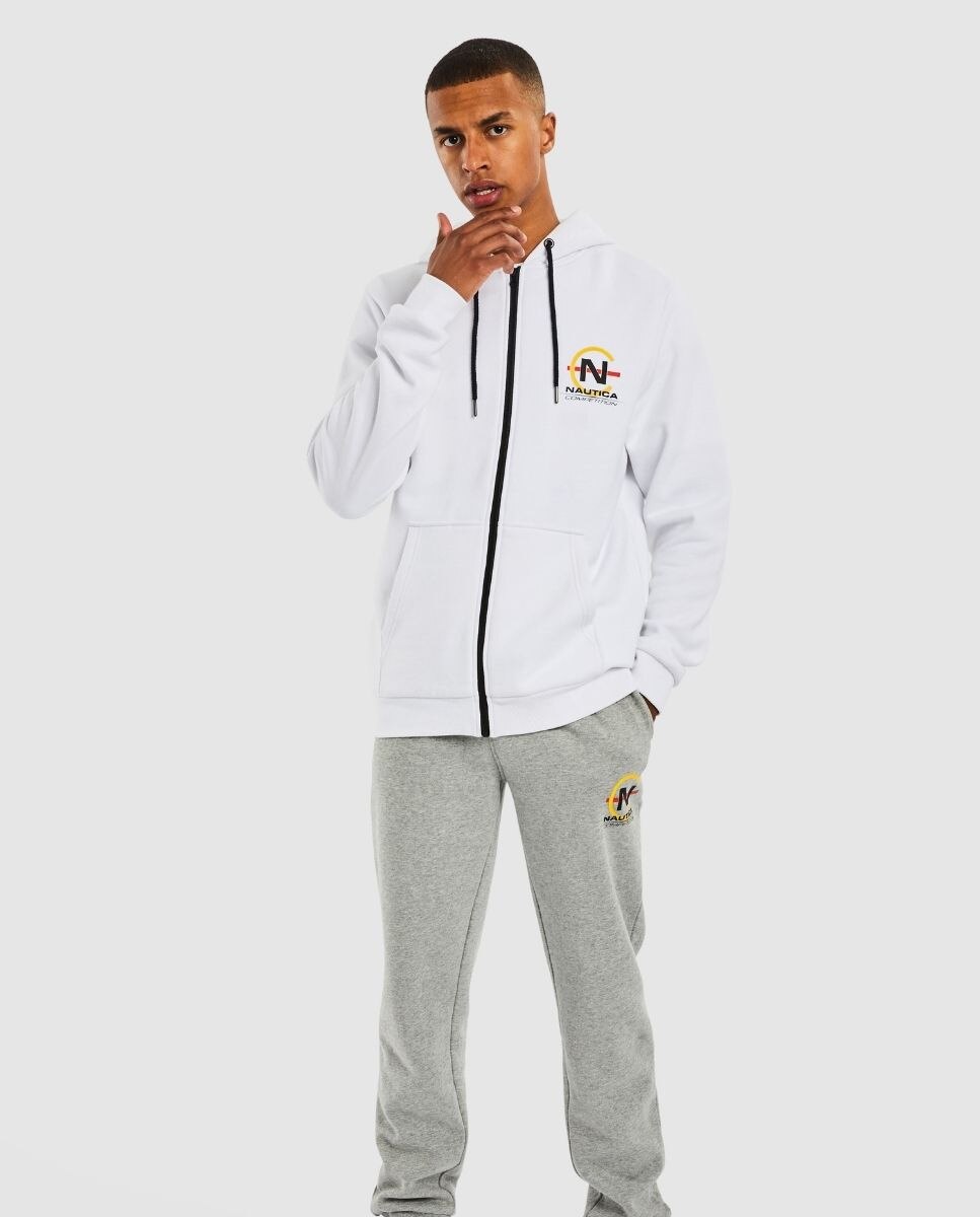 Sweatshirt em Branco com Capuz Branco-4