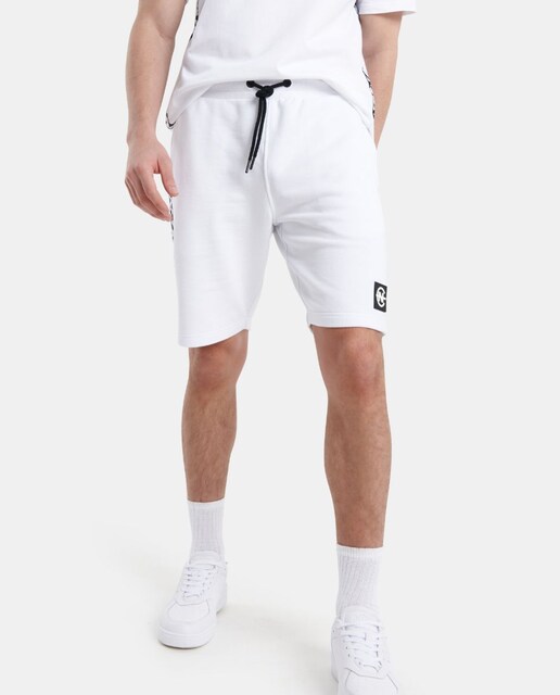 Imagen 0 de Pantalón corto de hombre liso color blanco