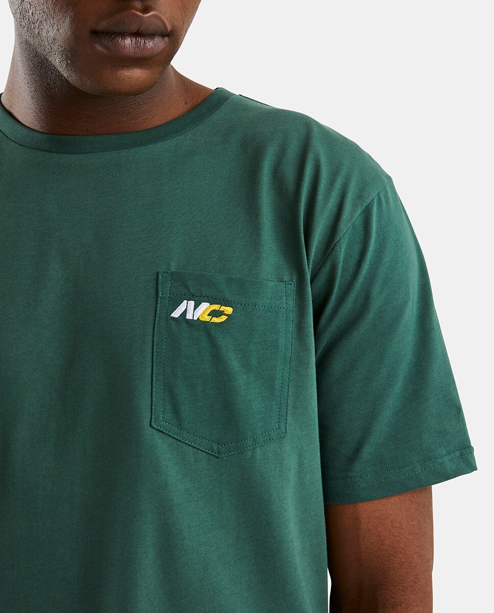 Camiseta de manga corta verde