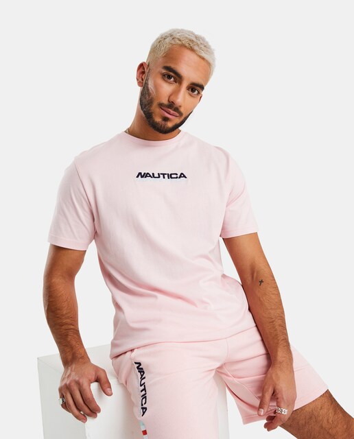 Imagen 0 de Camiseta de hombre en color rosa de manga corta
