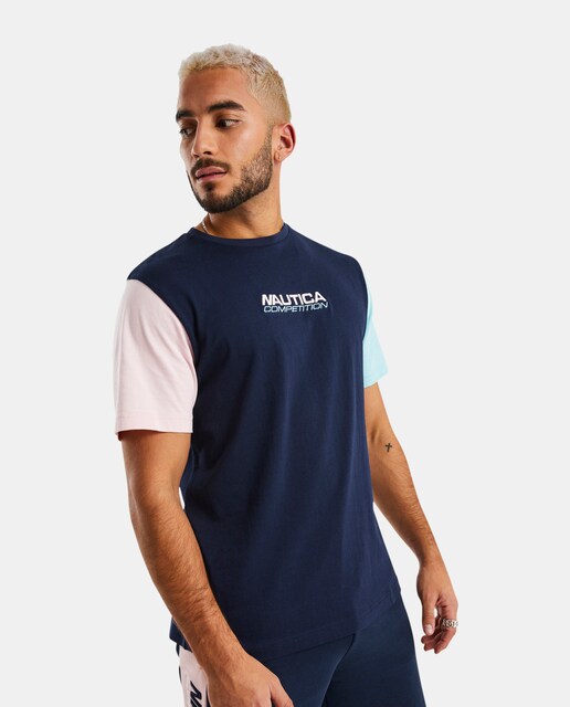 Imagen 0 de Camiseta de hombre en color azul marino de manga corta