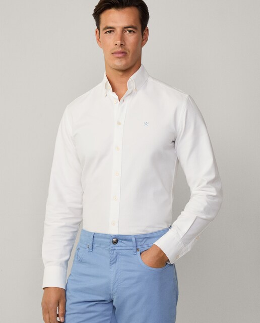 Imagen 0 de Camisa Oxford de hombre slim fit lisa