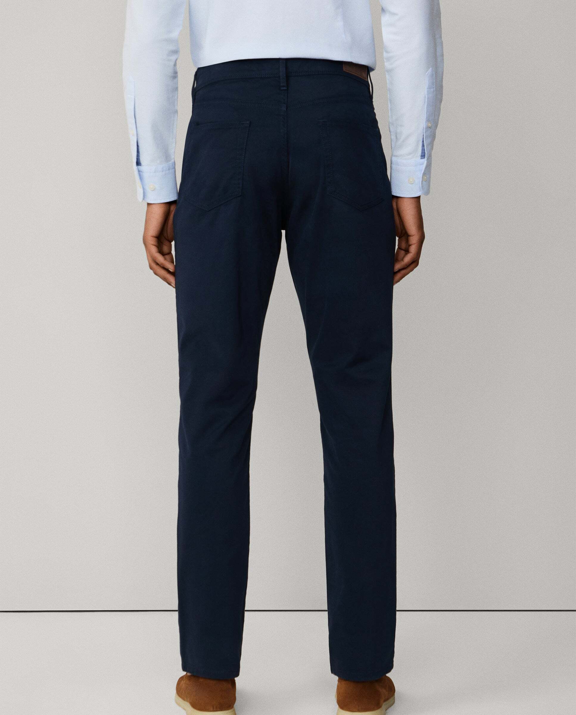 Imagen 3 de Pantalón de hombre trinity 5 bolsillos fit regular - Hackett - Azul Azul