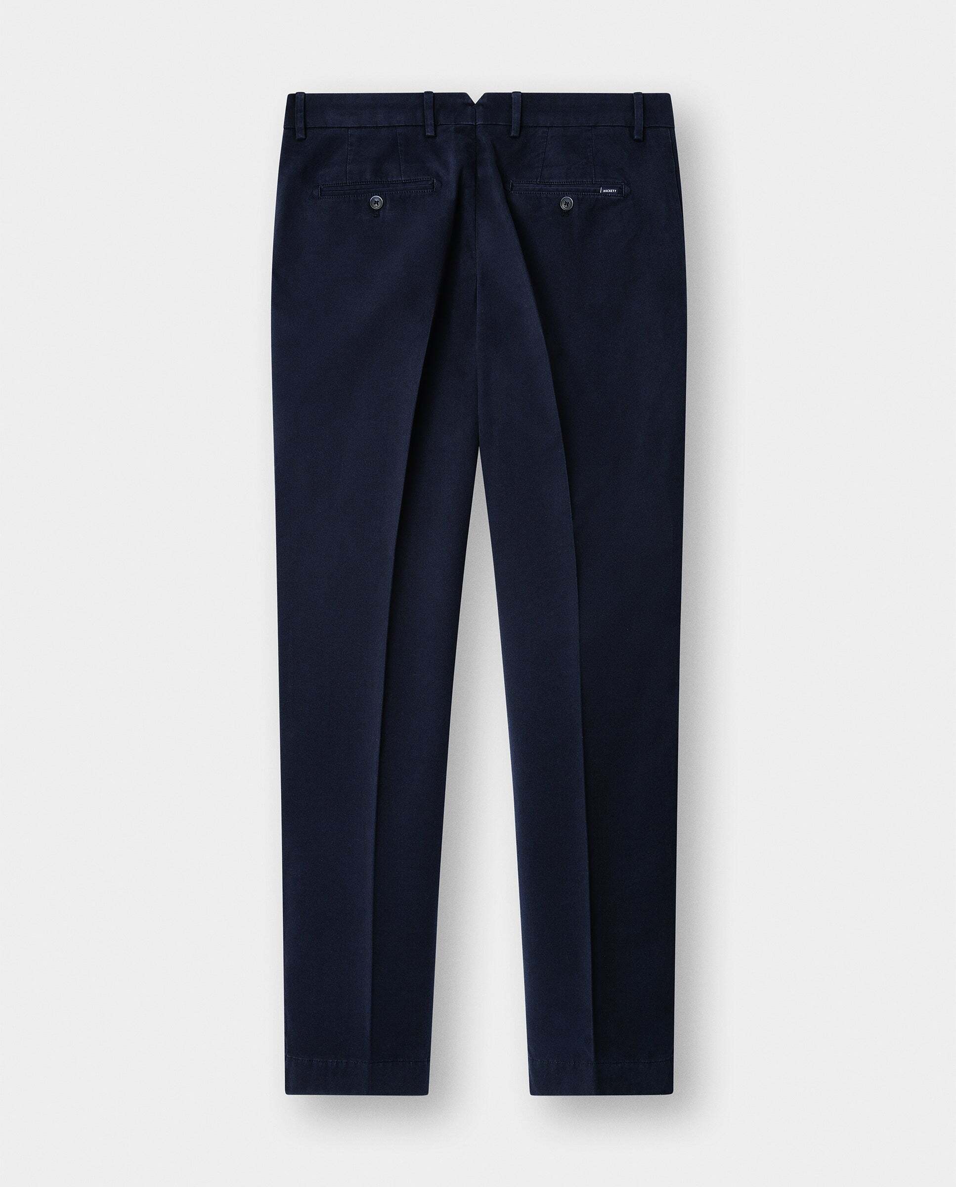 Chino de hombre slim fit en tejido de sarga - Hackett - Azul Azul-8