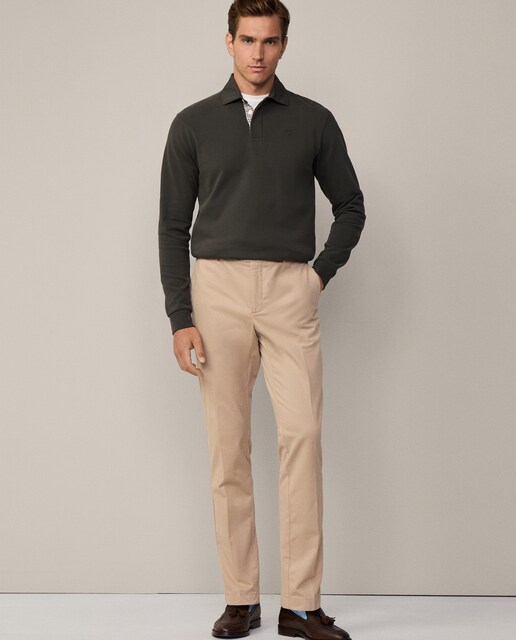 Imagen 0 de Chino de hombre slim fit en tejido de sarga