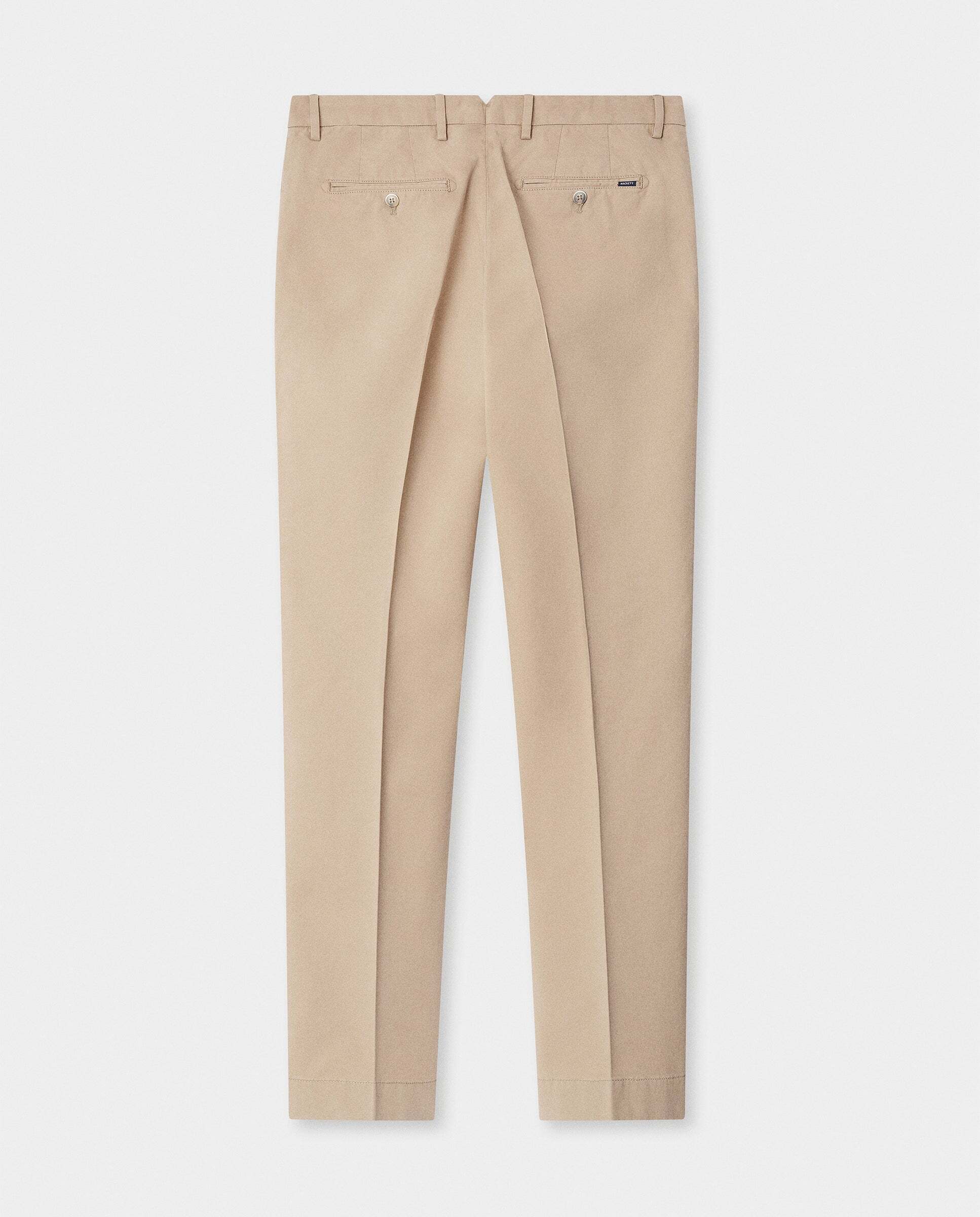 Chino de hombre slim fit en tejido de sarga - Hackett - Natural Natural-6