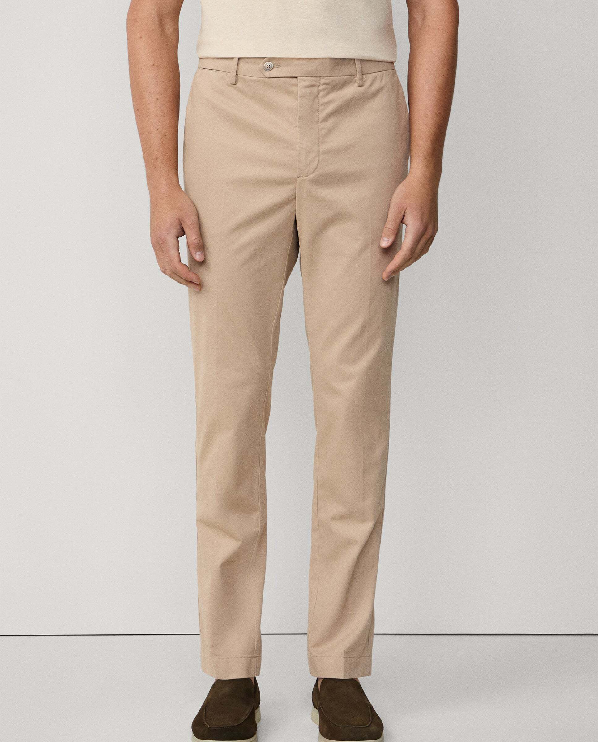 Chino de hombre slim fit en tejido de sarga - Hackett - Beige Beige-2