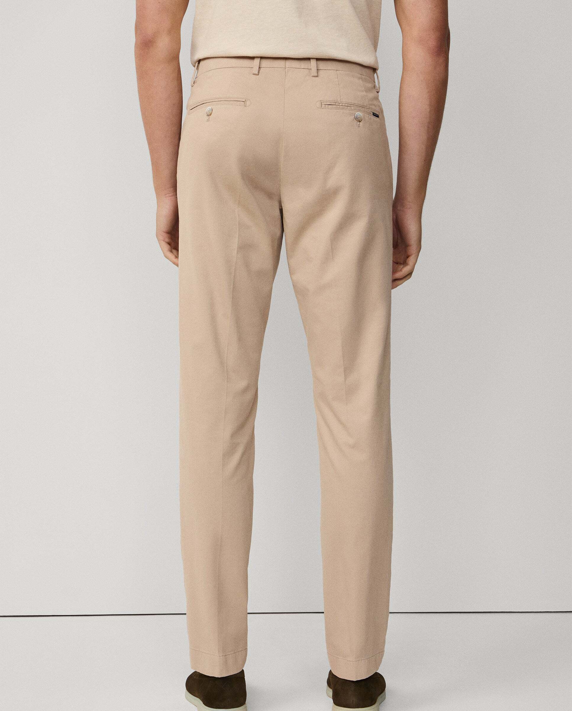 Chino de hombre slim fit en tejido de sarga - Hackett - Beige Beige-3