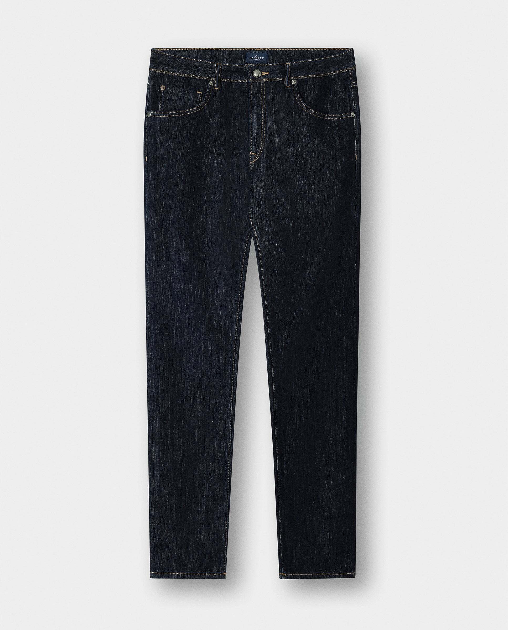Imagen 9 de Vaquero de hombre selvedge lavado rinse fit slim - Hackett - Azul Azul