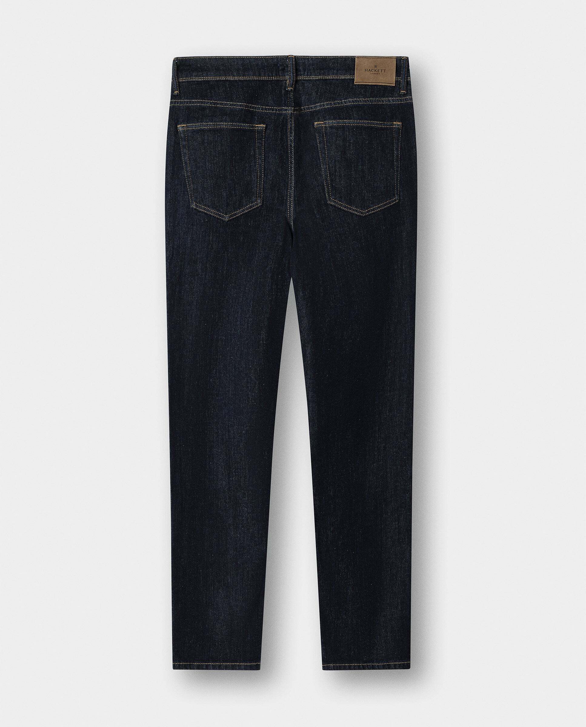 Imagen 8 de Vaquero de hombre selvedge lavado rinse fit slim - Hackett - Azul Azul