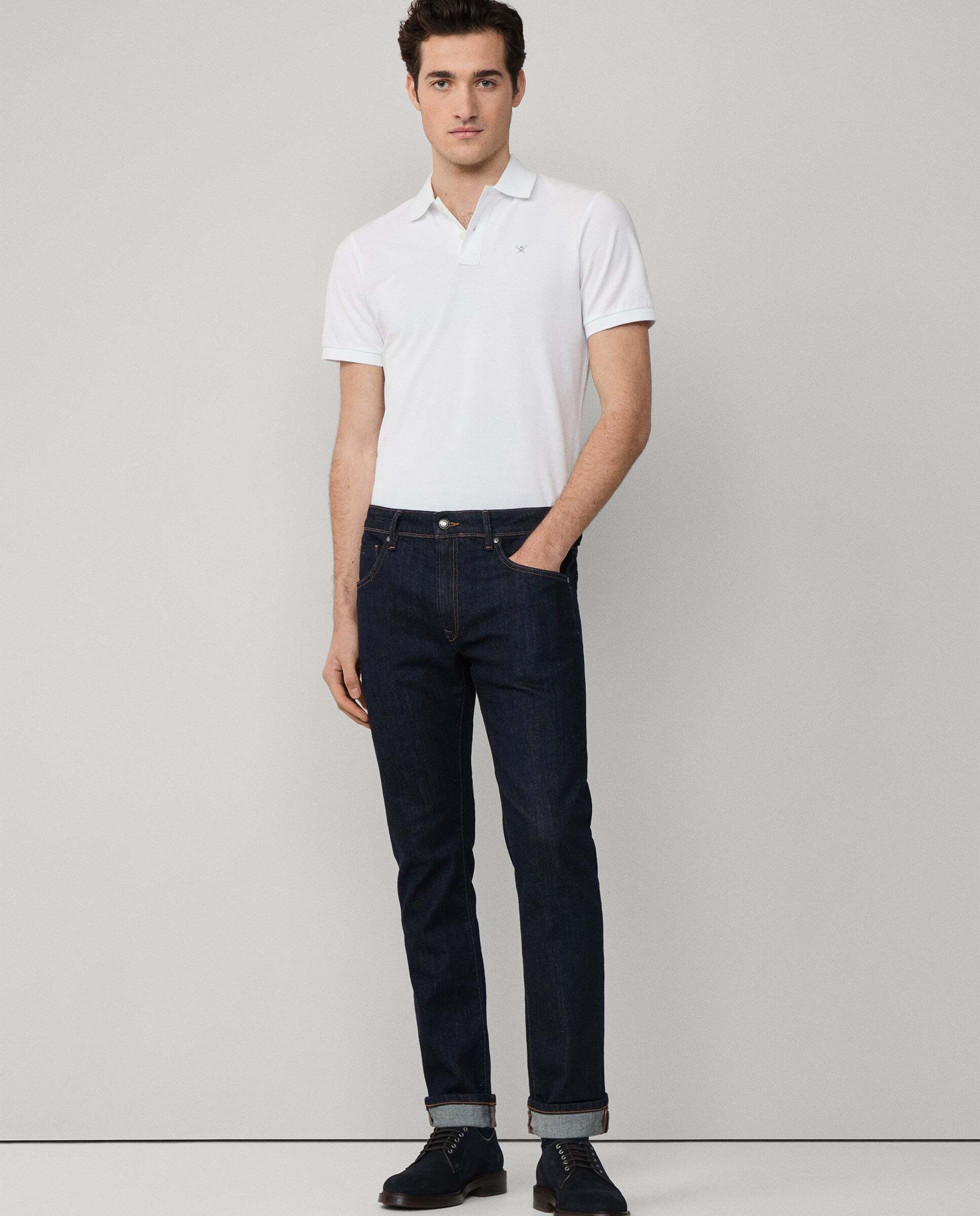 Hackett - Vaquero de hombre selvedge lavado rinse fit slim.