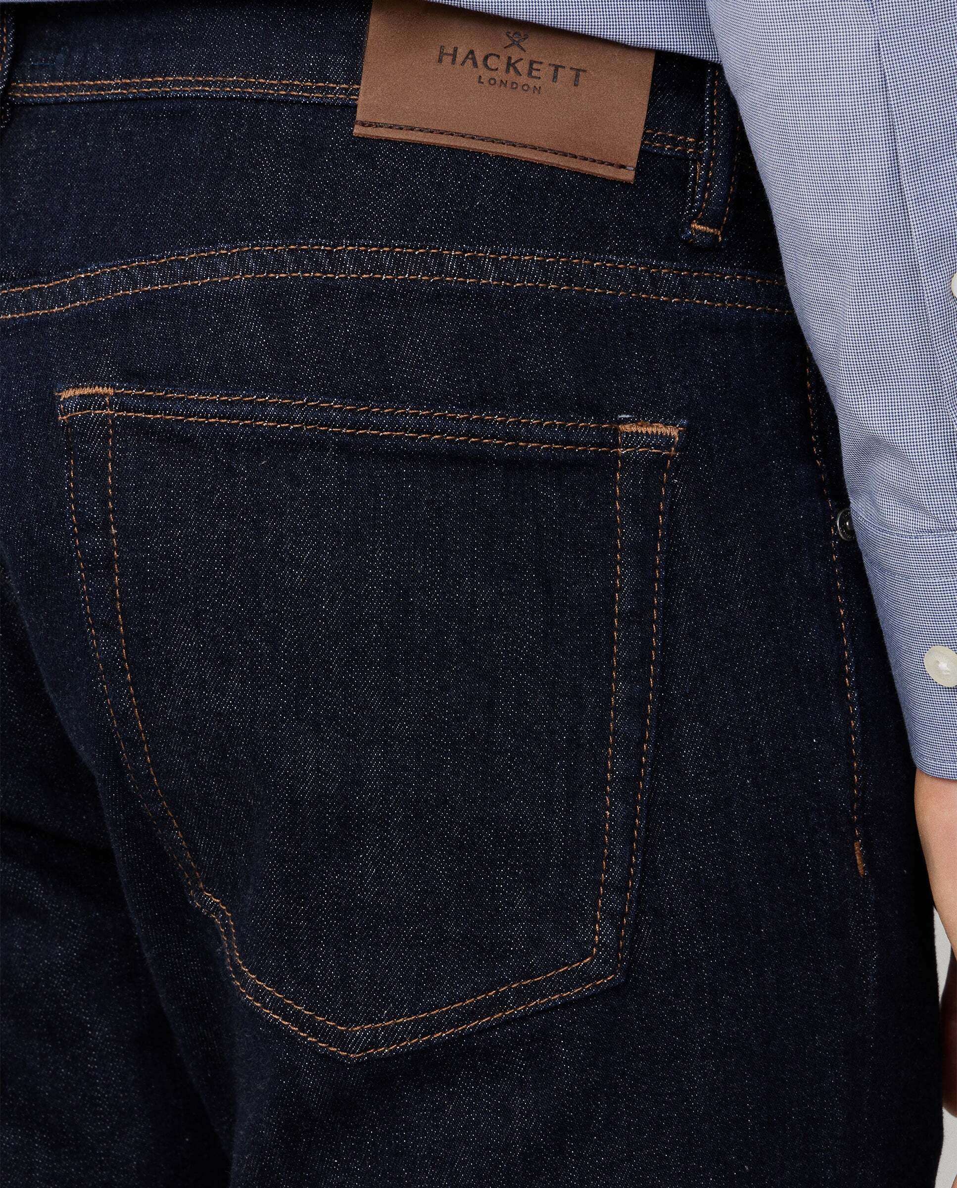 Imagen 5 de Vaquero de hombre lavado rinse fit clásico - Hackett - Azul Azul