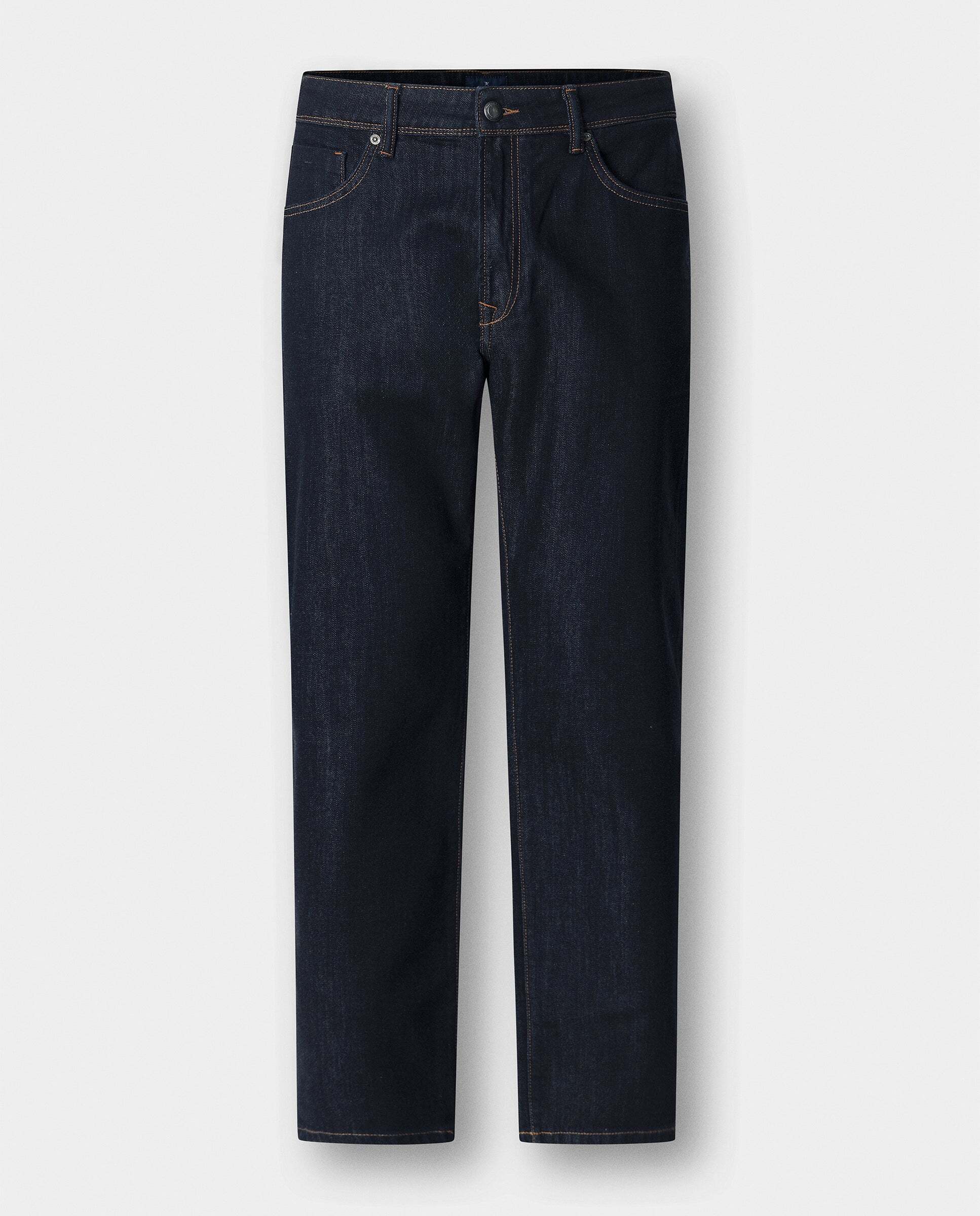 Imagen 9 de Vaquero de hombre lavado rinse fit clásico - Hackett - Azul Azul