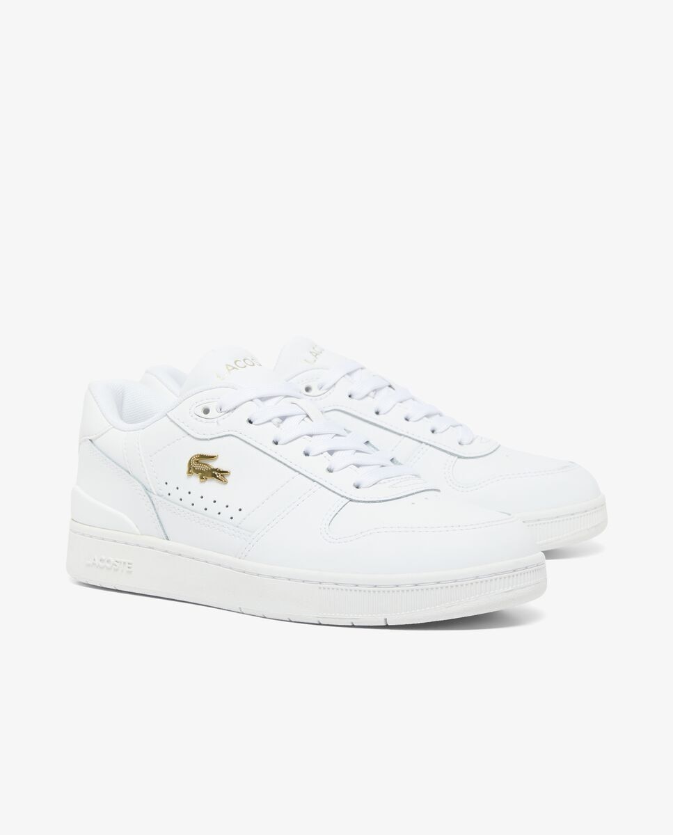 Zapatillas de mujer t-clip set de piel en - Lacoste - Blanco Blanco-3