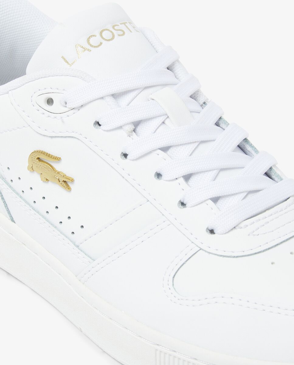 Zapatillas de mujer t-clip set de piel en - Lacoste - Blanco Blanco-4