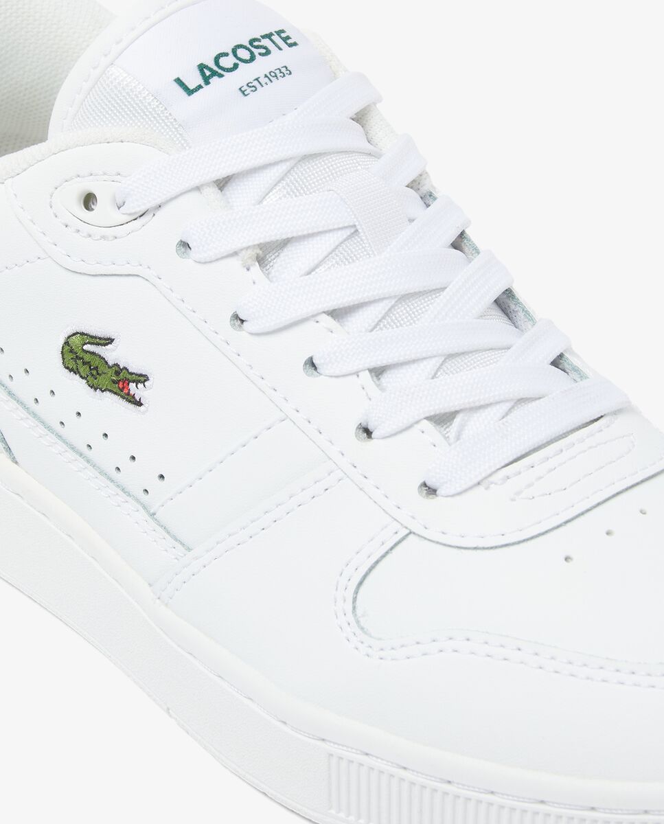 Zapatillas de mujer t-clip set de piel - Lacoste - Verde Verde-4