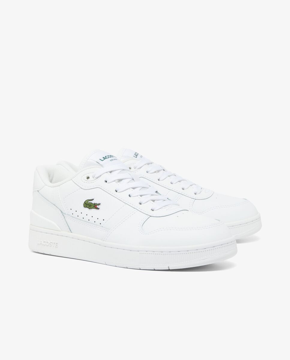 Zapatillas de mujer t-clip set de piel - Lacoste - Verde Verde-6