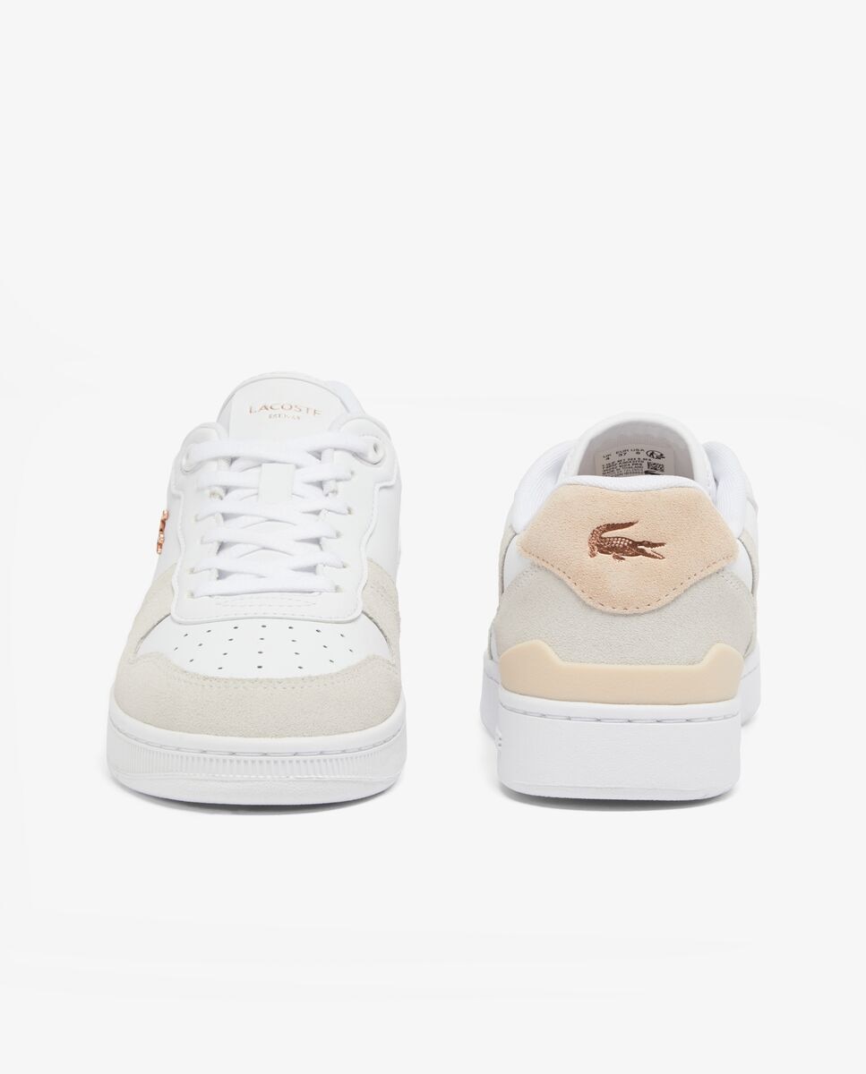 Zapatillas de mujer t-clip set de piel en - Lacoste - Blanco Blanco-5