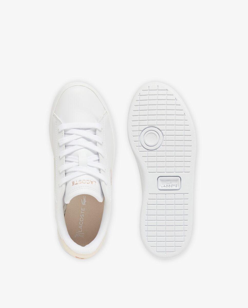 Zapatillas unisex carnaby set unisex infantiles - Lacoste - Beige / Blanco Beige / Blanco-3