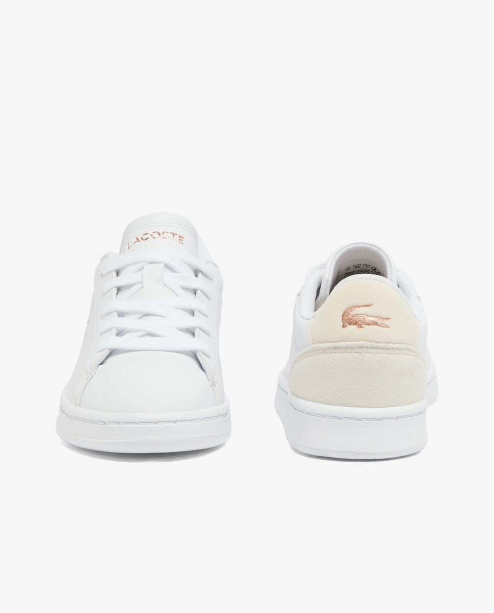 Zapatillas unisex carnaby set unisex infantiles - Lacoste - Beige / Blanco Beige / Blanco-5