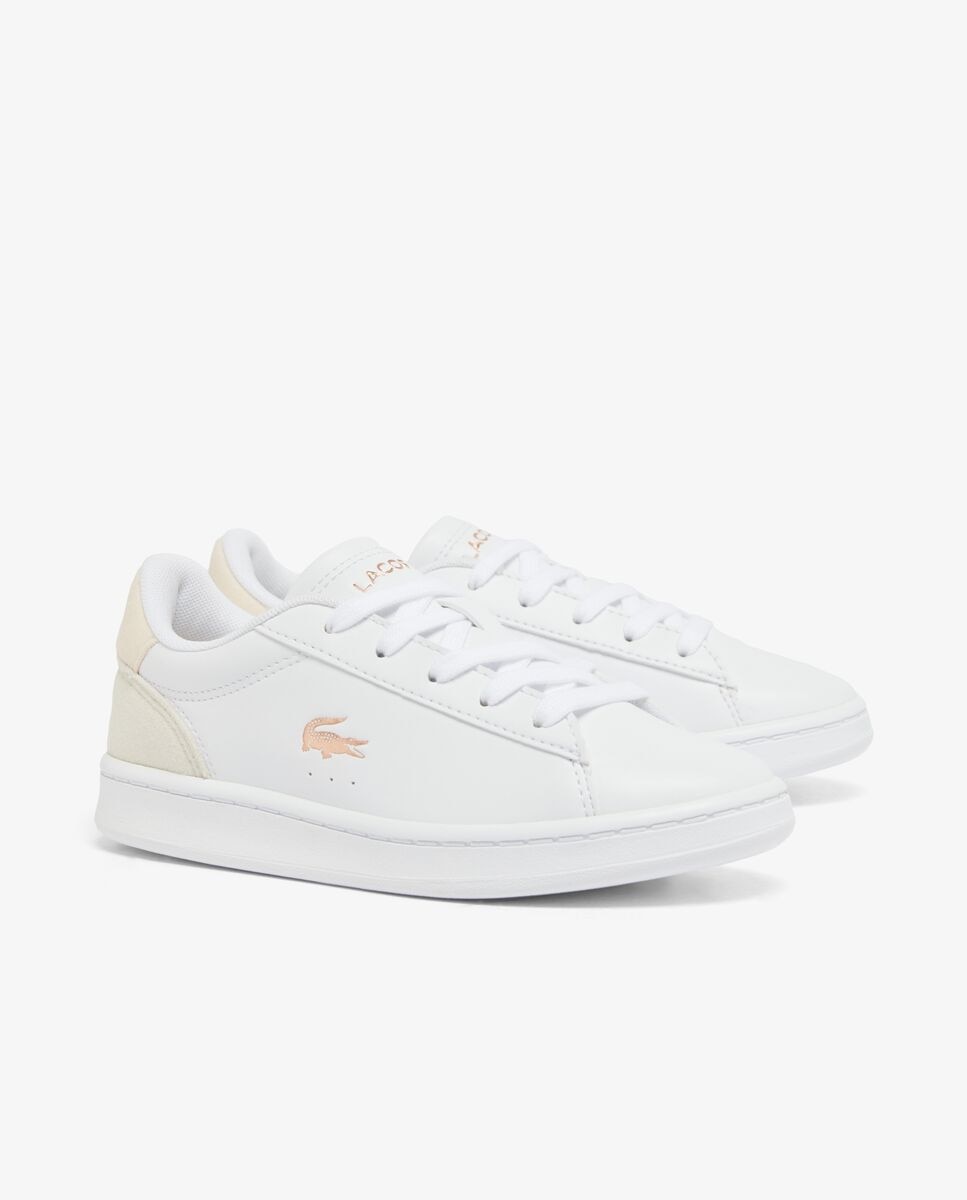 Zapatillas unisex carnaby set unisex infantiles - Lacoste - Beige / Blanco Beige / Blanco-6