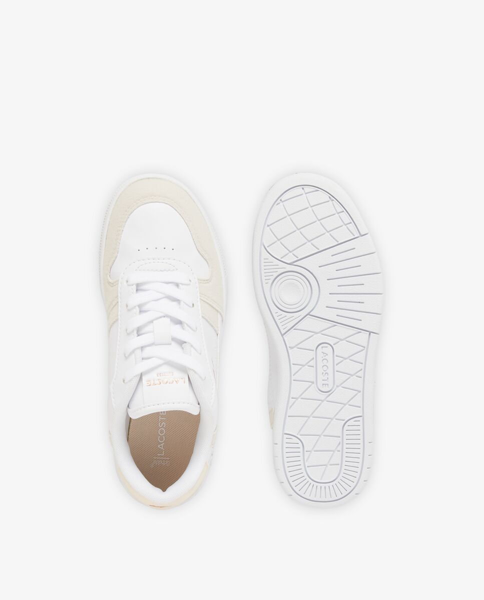 Zapatillas unisex t-clip set unisex infantiles - Lacoste - Beige / Blanco Beige / Blanco-3