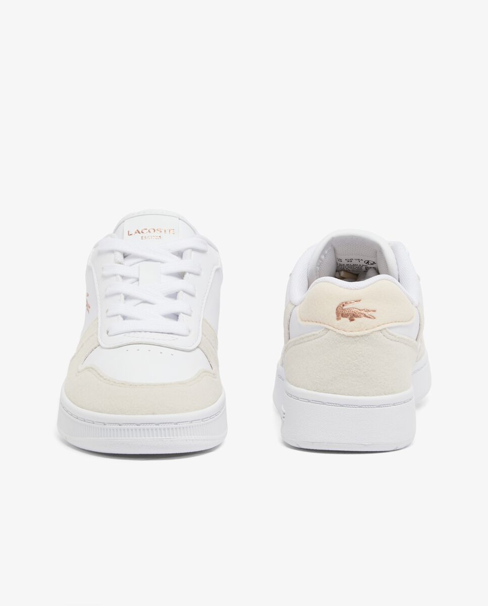 Zapatillas unisex t-clip set unisex infantiles - Lacoste - Beige / Blanco Beige / Blanco-5