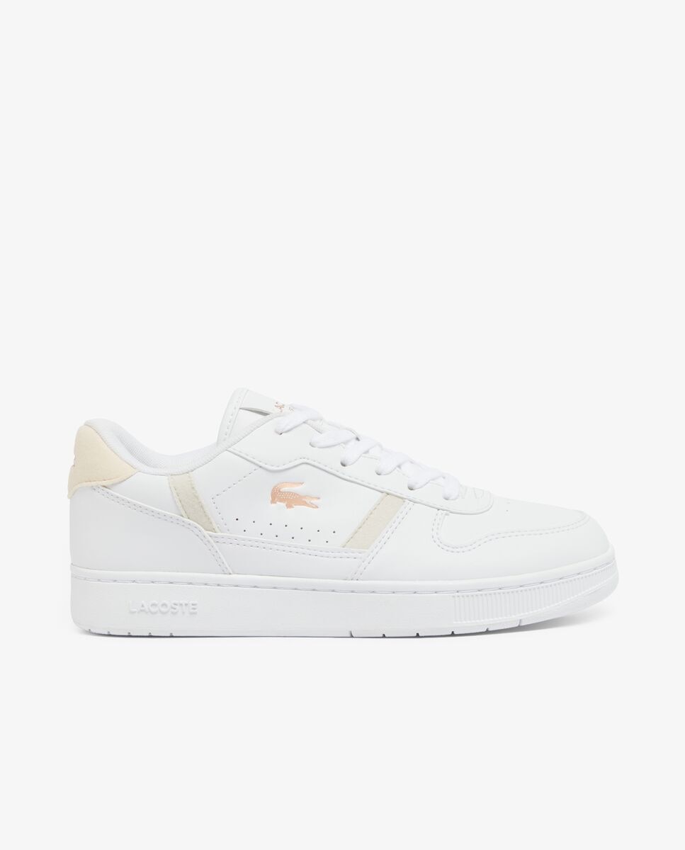 Zapatillas unisex deportivas t-clip set unisex infantil - Lacoste - Beige / Blanco Beige / Blanco-1