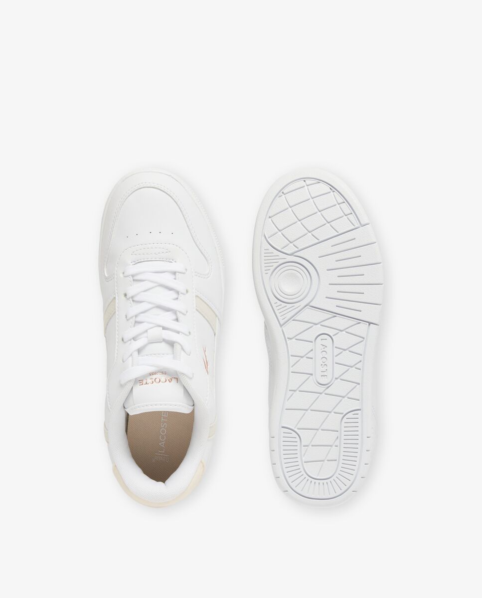 Zapatillas unisex deportivas t-clip set unisex infantil - Lacoste - Beige / Blanco Beige / Blanco-3