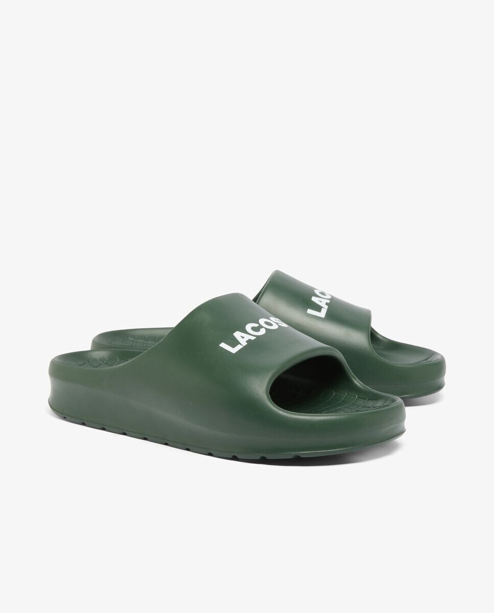 Chanclas Serve Slide de hombre en verde · Lacoste · El Corte