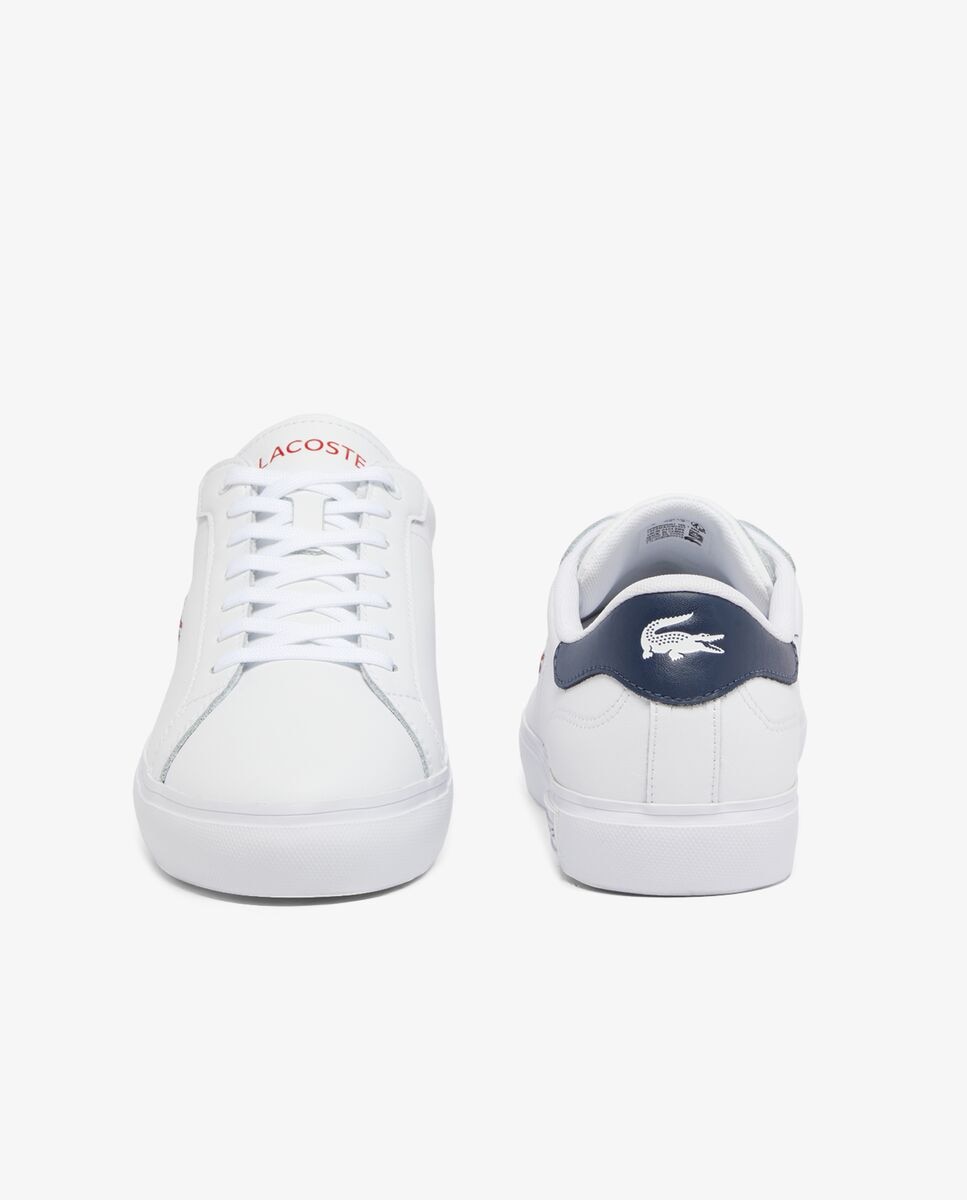 Imagen 5 de Zapatillas de hombre powercourt de piel en - Lacoste - Blanco Blanco