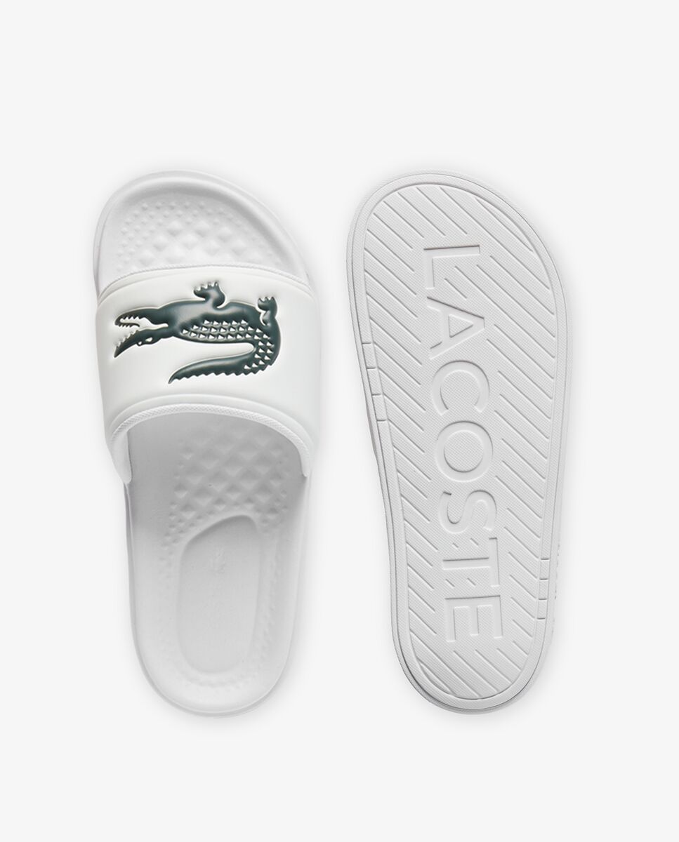 Chanclas Serve Slide Dual de Hombre - Lacoste - Blanco Blanco-2