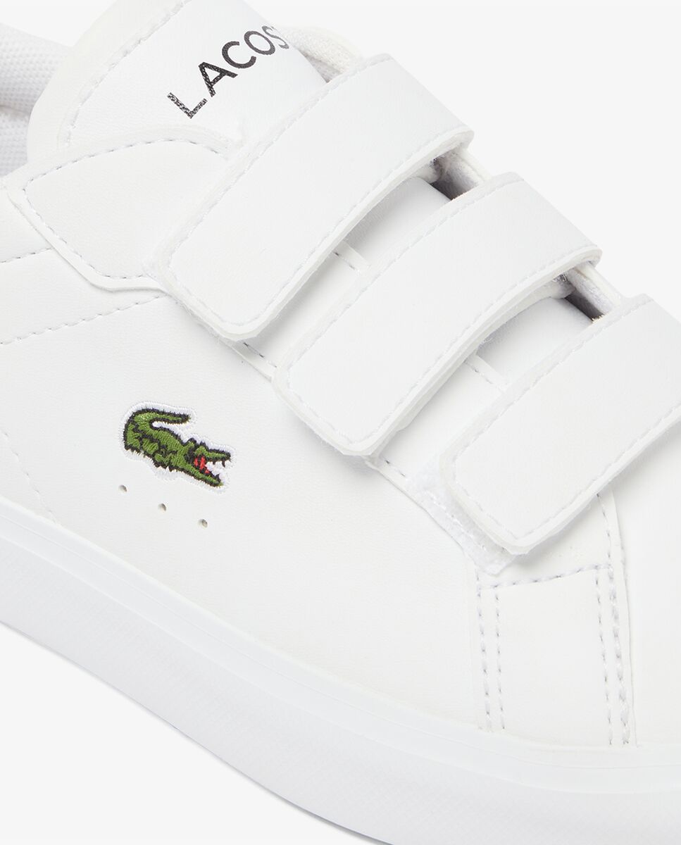 Zapatillas unisex infantiles powercourt - Lacoste - Blanco Blanco-4