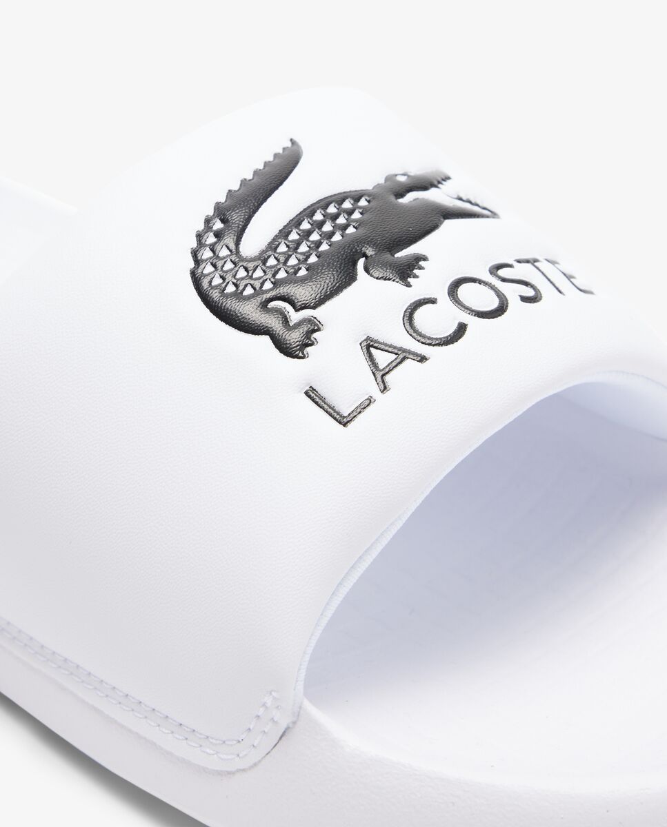 Imagen 4 de Chanclas Serve Slide Dual de Hombre - Lacoste - Blanco Blanco
