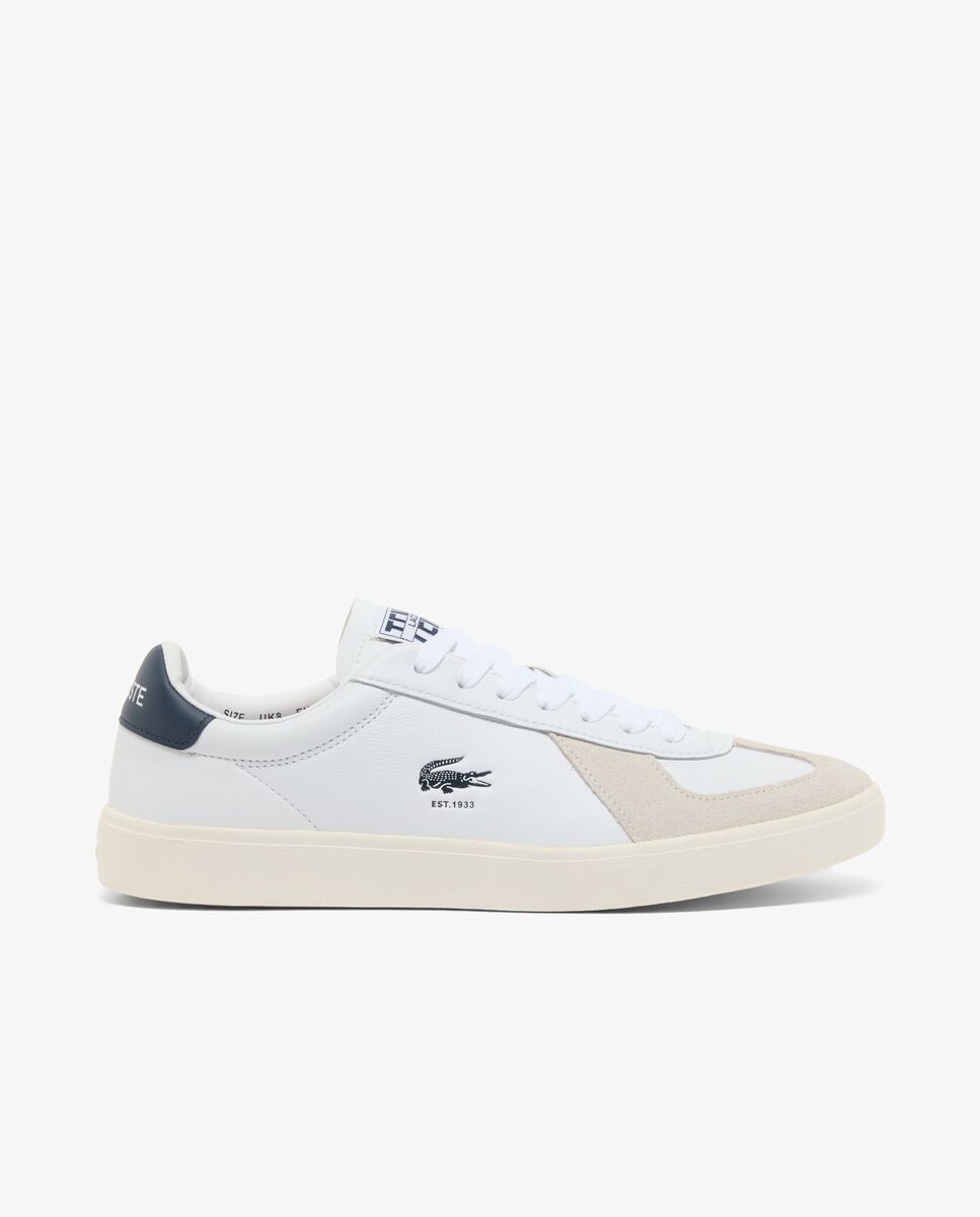 Lacoste - Zapatillas de hombre Baseshot Pro de cuero en blanco.