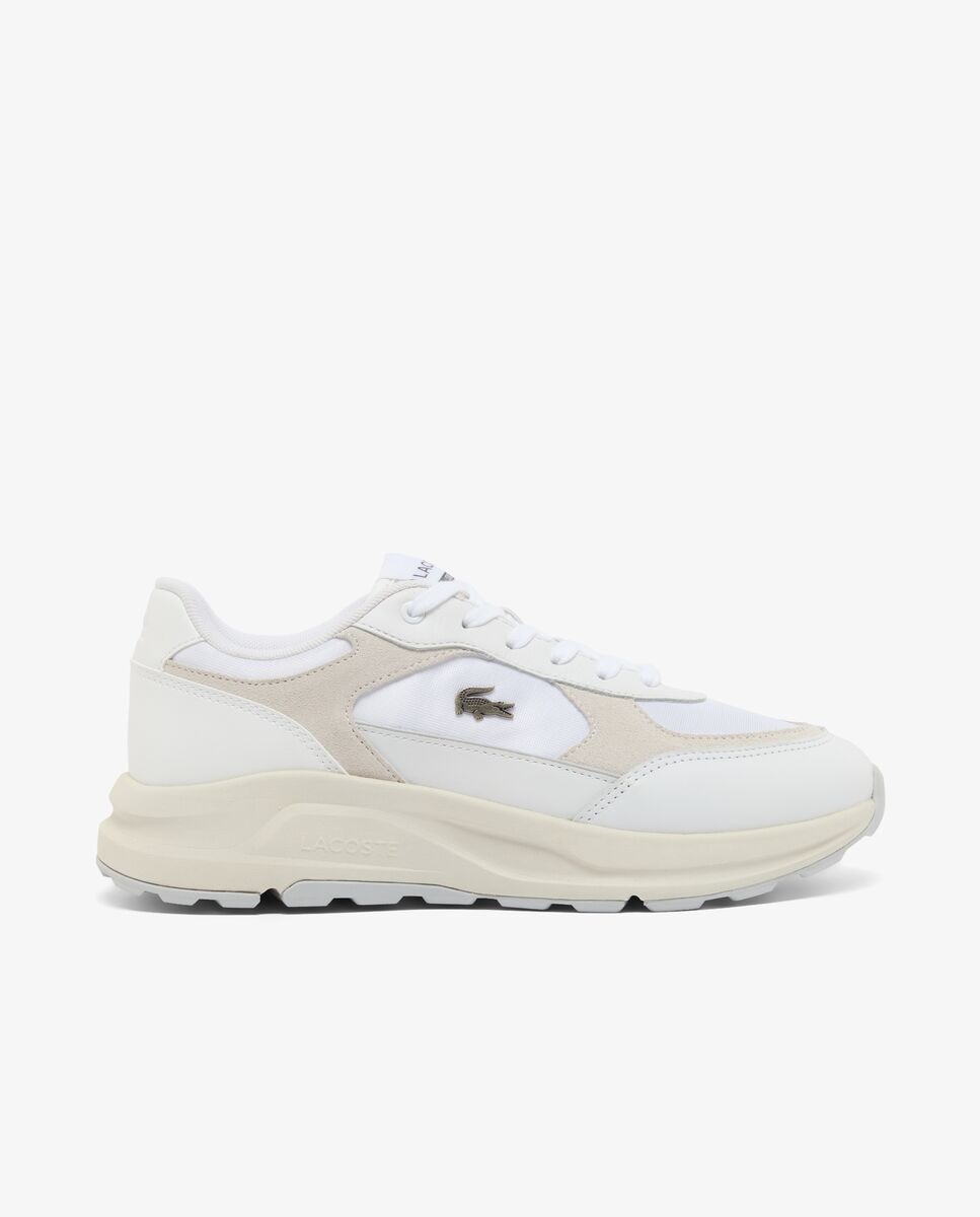 Zapatillas de hombre Run Set de ante - Lacoste - Blanco Blanco-1