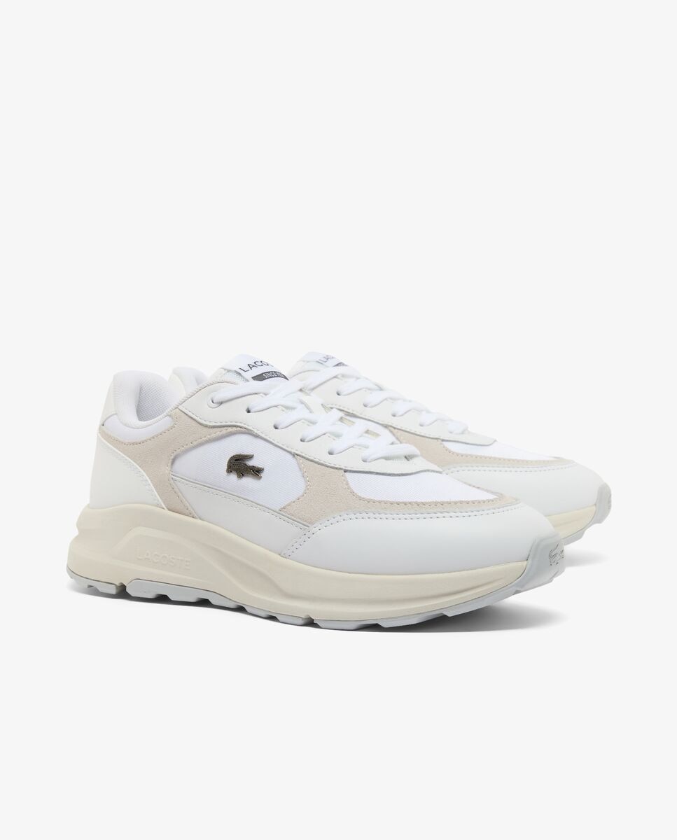 Zapatillas de hombre Run Set de ante - Lacoste - Blanco Blanco-3