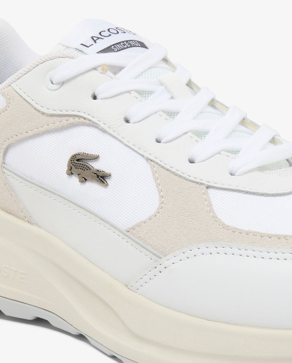 Zapatillas de hombre Run Set de ante - Lacoste - Blanco Blanco-4