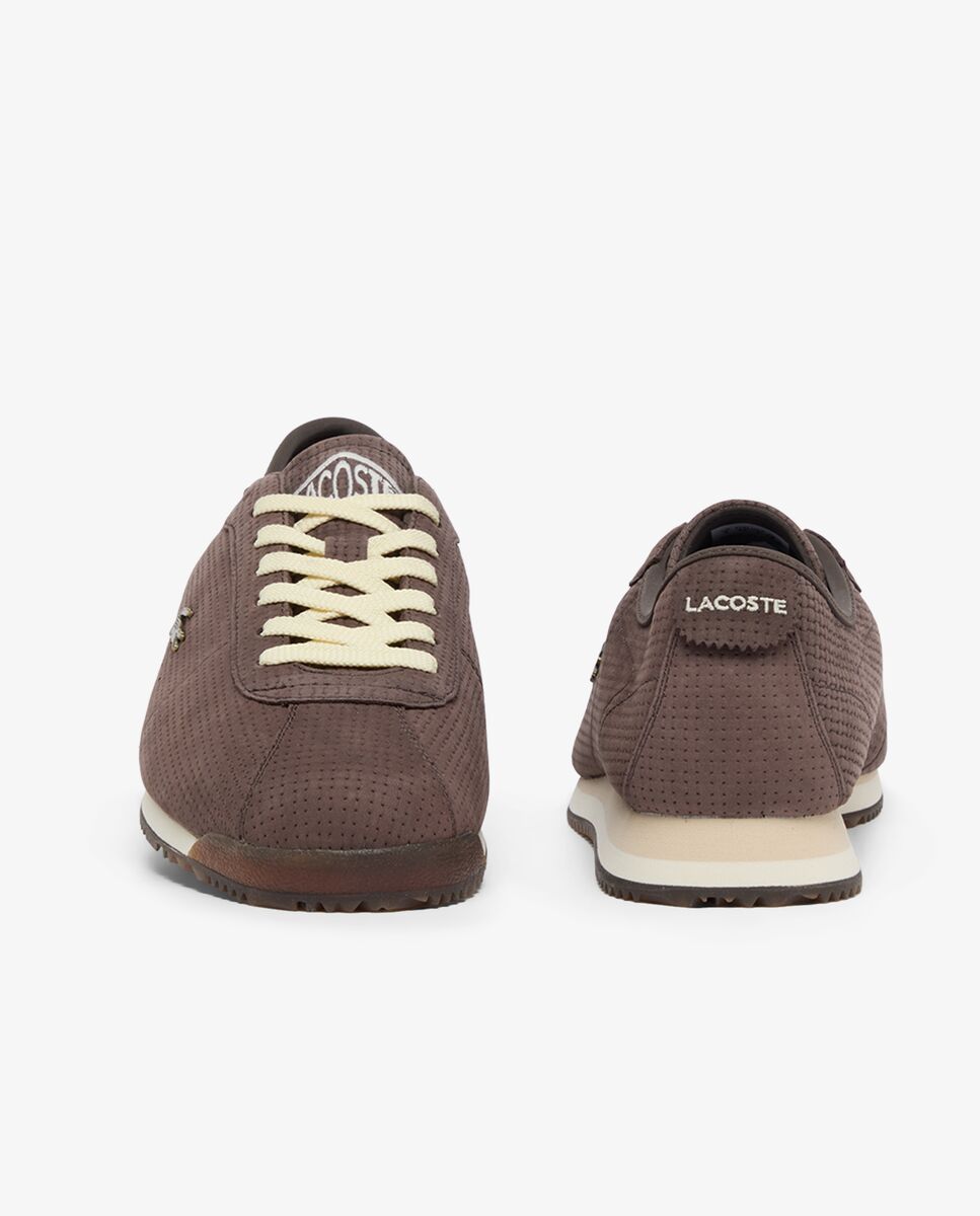 Zapatillas Club-Low de piel de hombre en marrón - Lacoste - Negro Negro-5