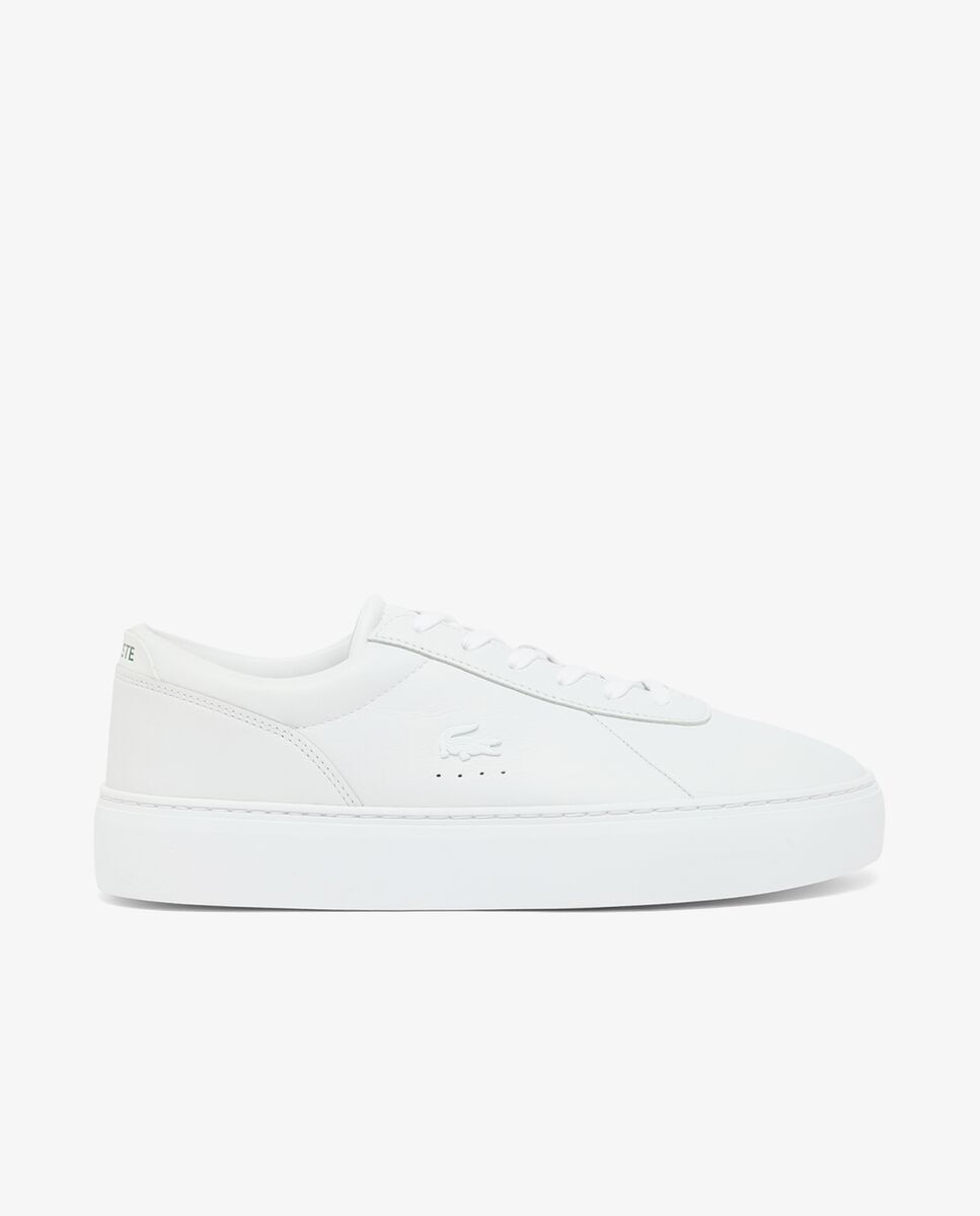 Lacoste - Zapatillas Court Set de piel de hombre en blanco.