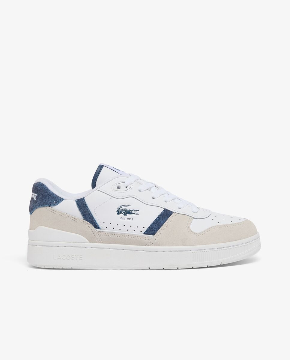 Lacoste - Zapatillas t-clip set de piel de hombre.