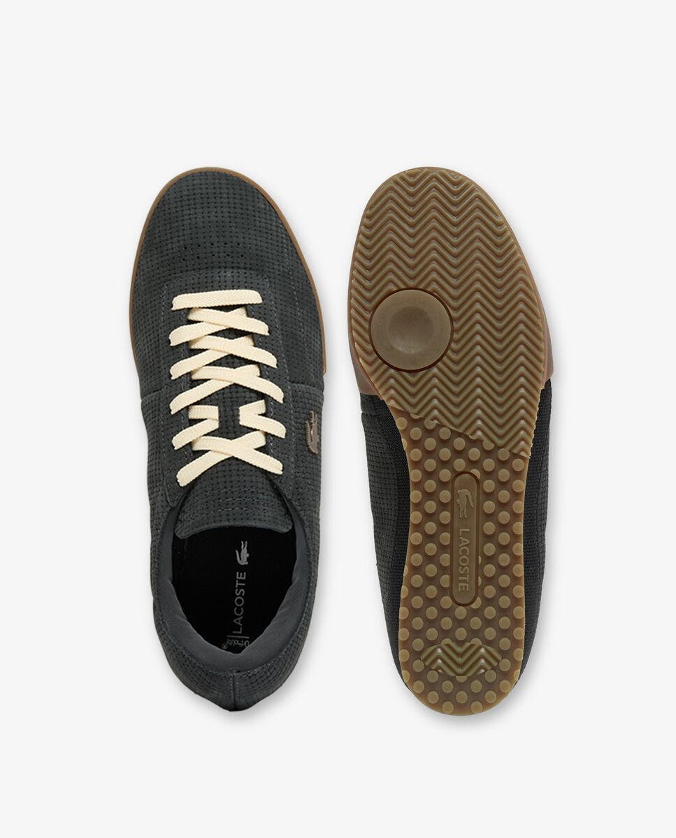 Zapatillas Aura de piel de hombre en gris - Lacoste - Gris oscuro Gris oscuro-2