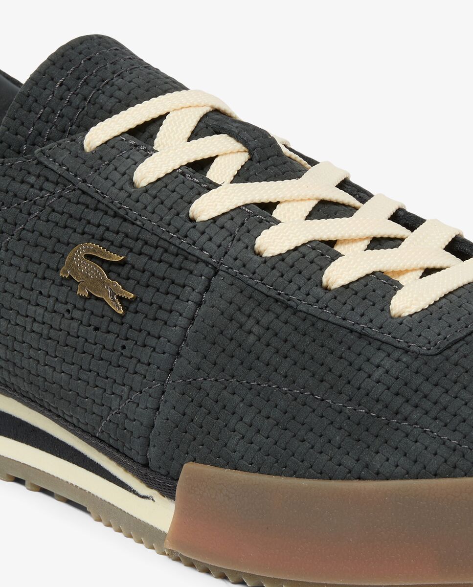 Zapatillas Aura de piel de hombre en gris - Lacoste - Gris oscuro Gris oscuro-4