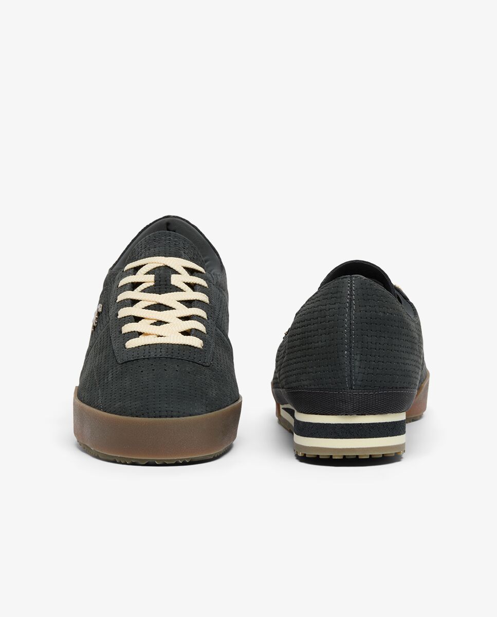 Zapatillas Aura de piel de hombre en gris - Lacoste - Gris oscuro Gris oscuro-5